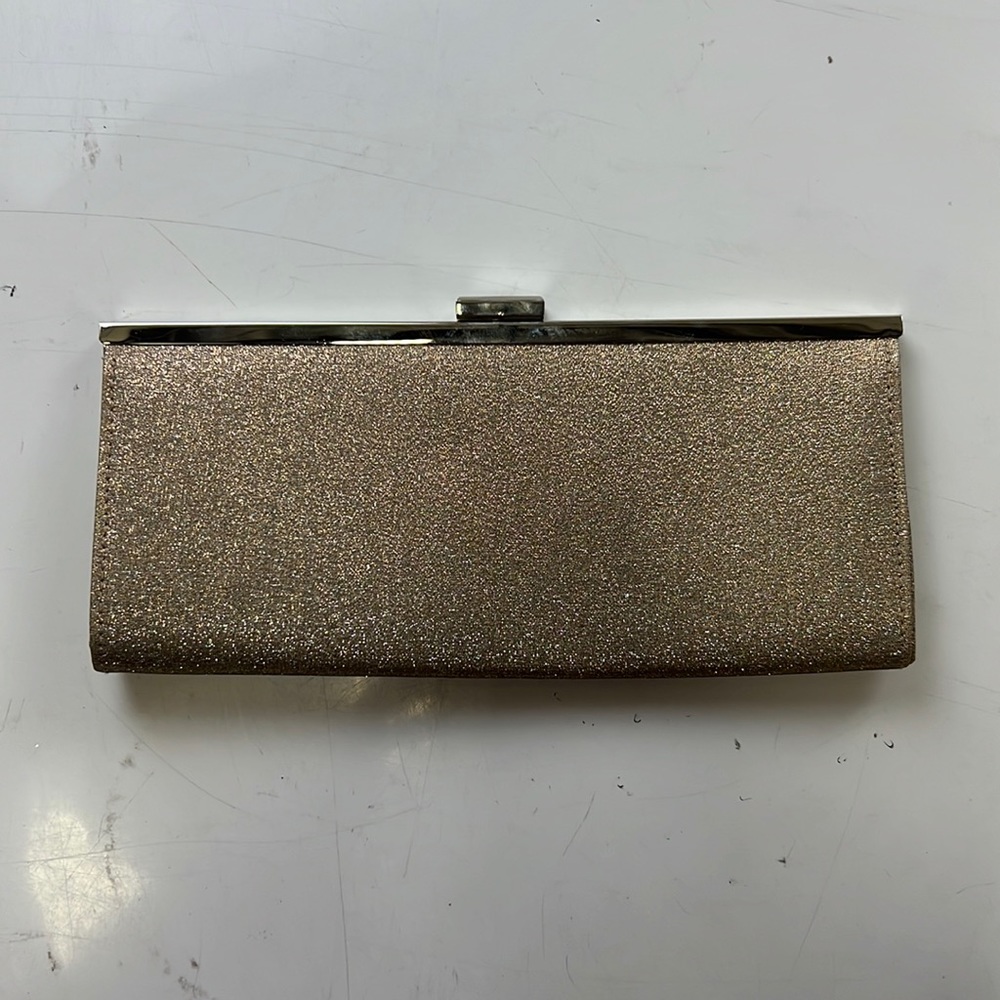 Gold sparkly clutch B40-29 - Picture 1 of 4